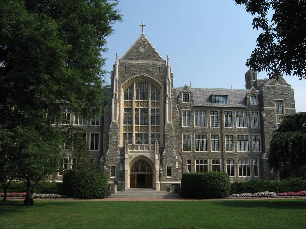 Georgetown University Church With Trees