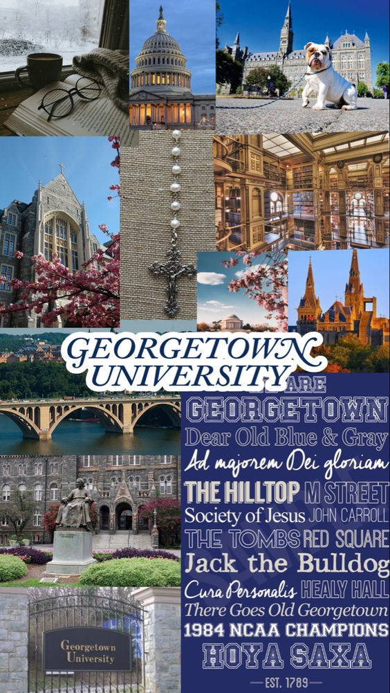 Georgetown University Collage Photo Background