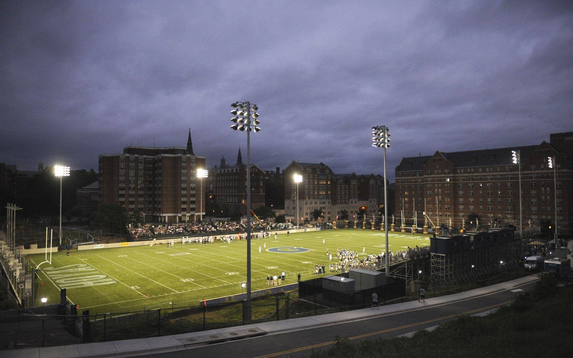 Georgetown University Football Field Background