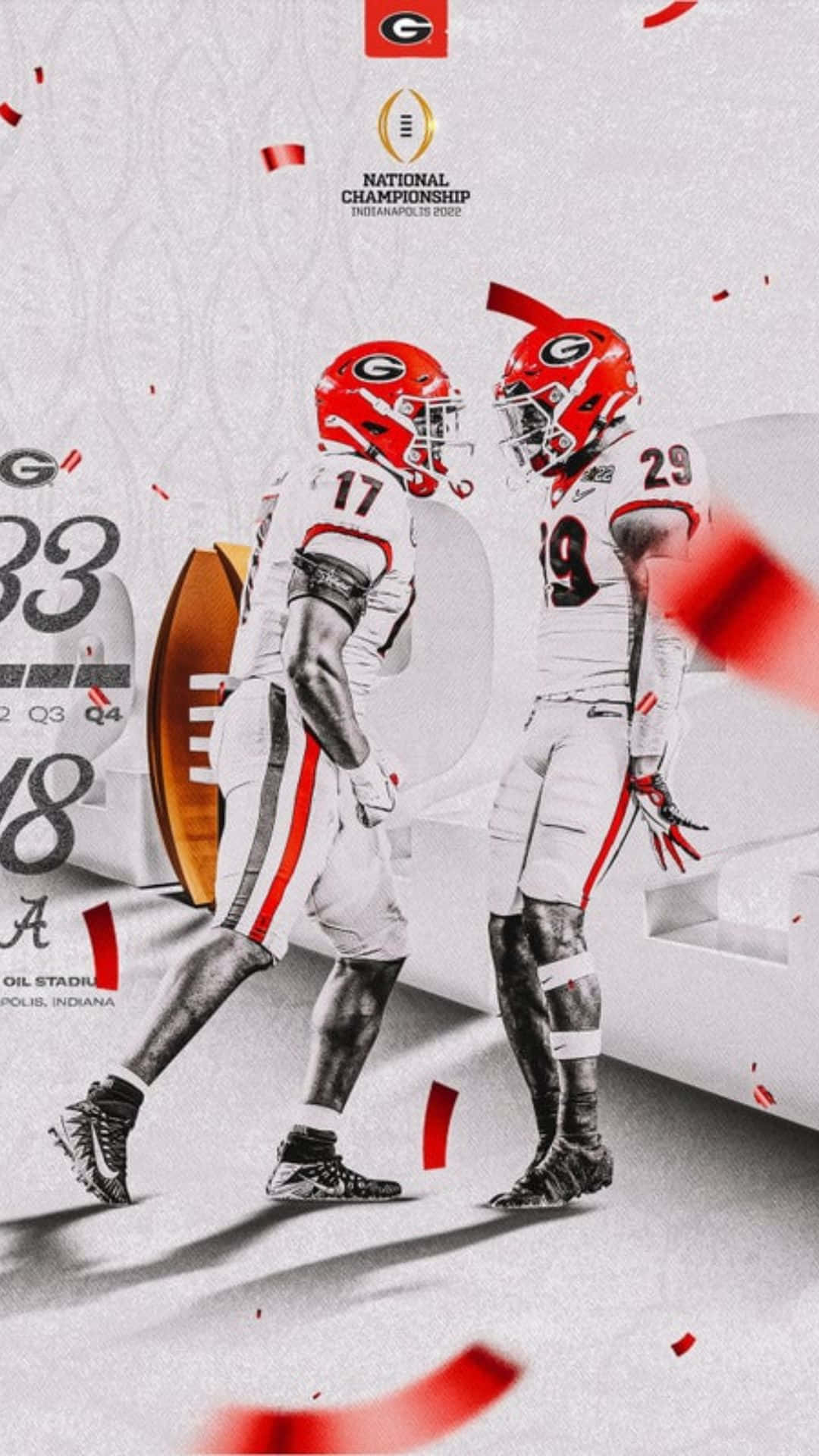 Georgia Bulldogs Phone 2022 Championship Background