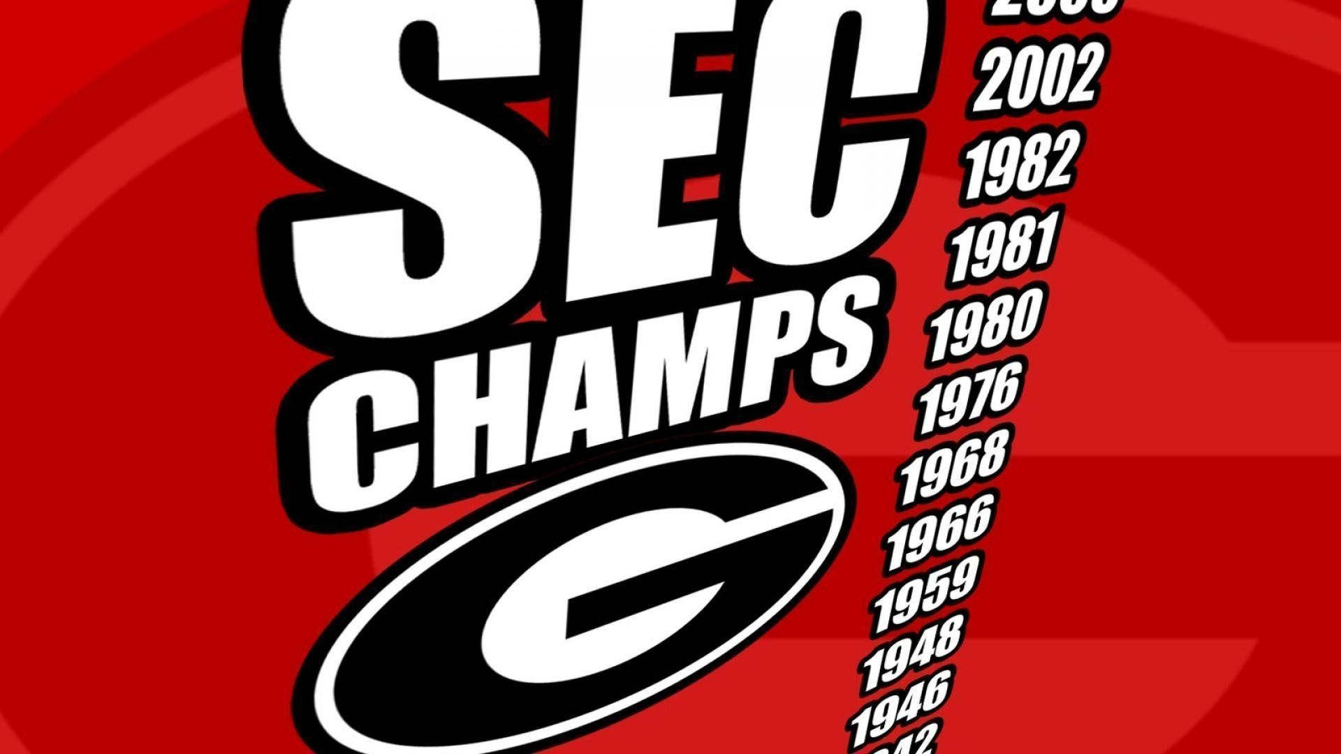 Georgia Bulldogs Sec Champs