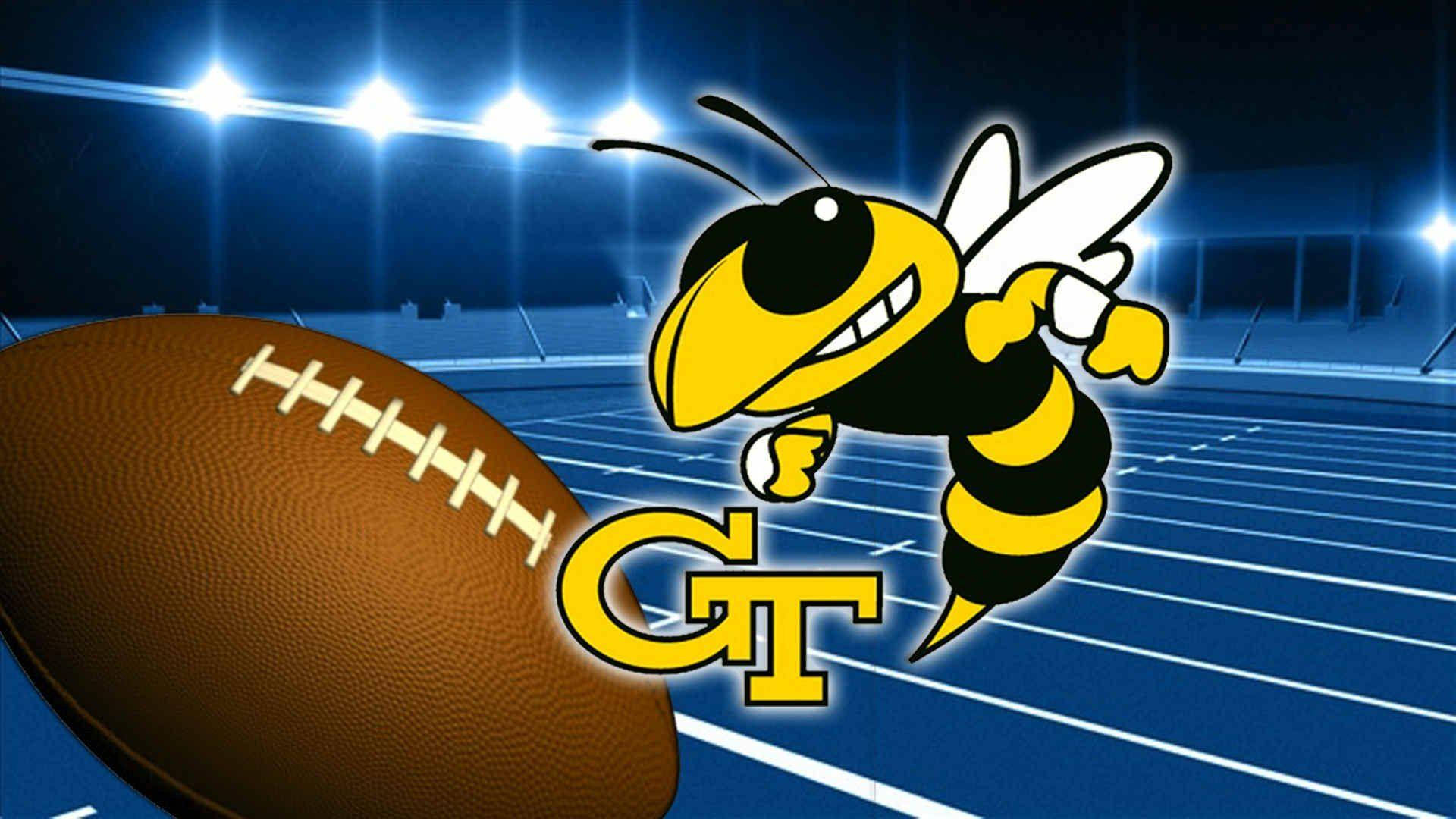 Georgia Tech Football And Bee Background