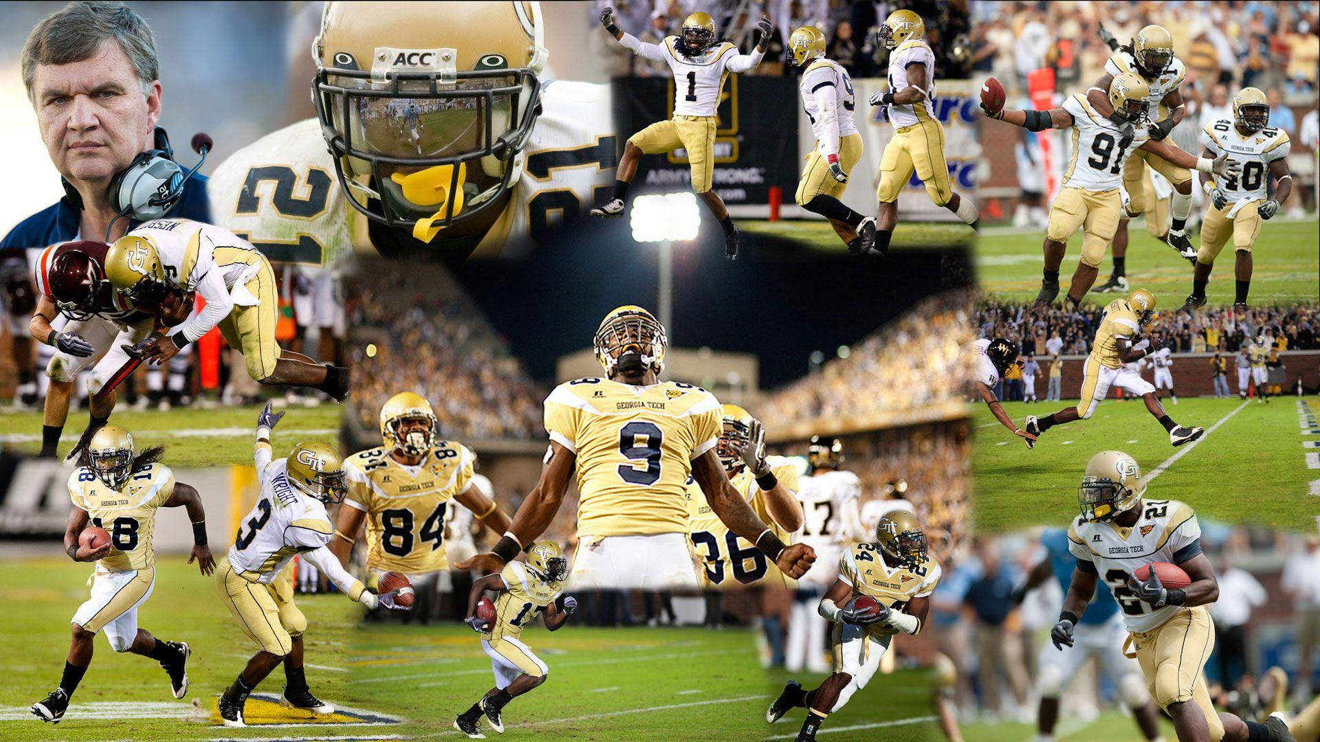 Georgia Tech Varsity Player Collage