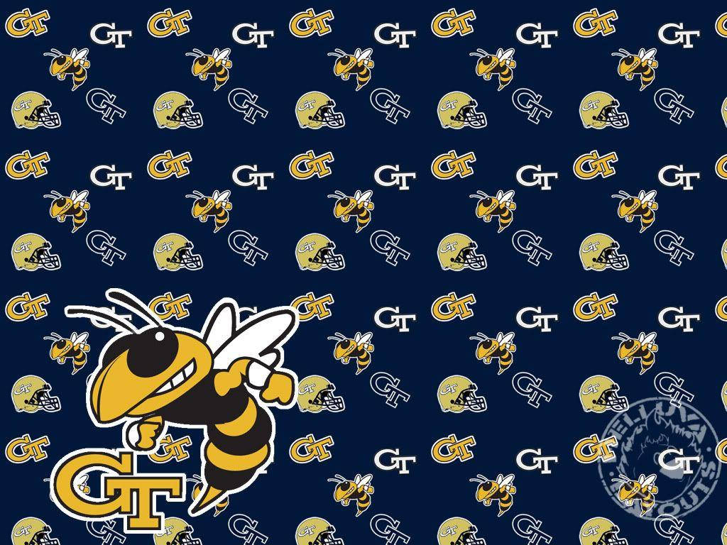 Georgia Tech Yellow Jackets Pattern Design Background