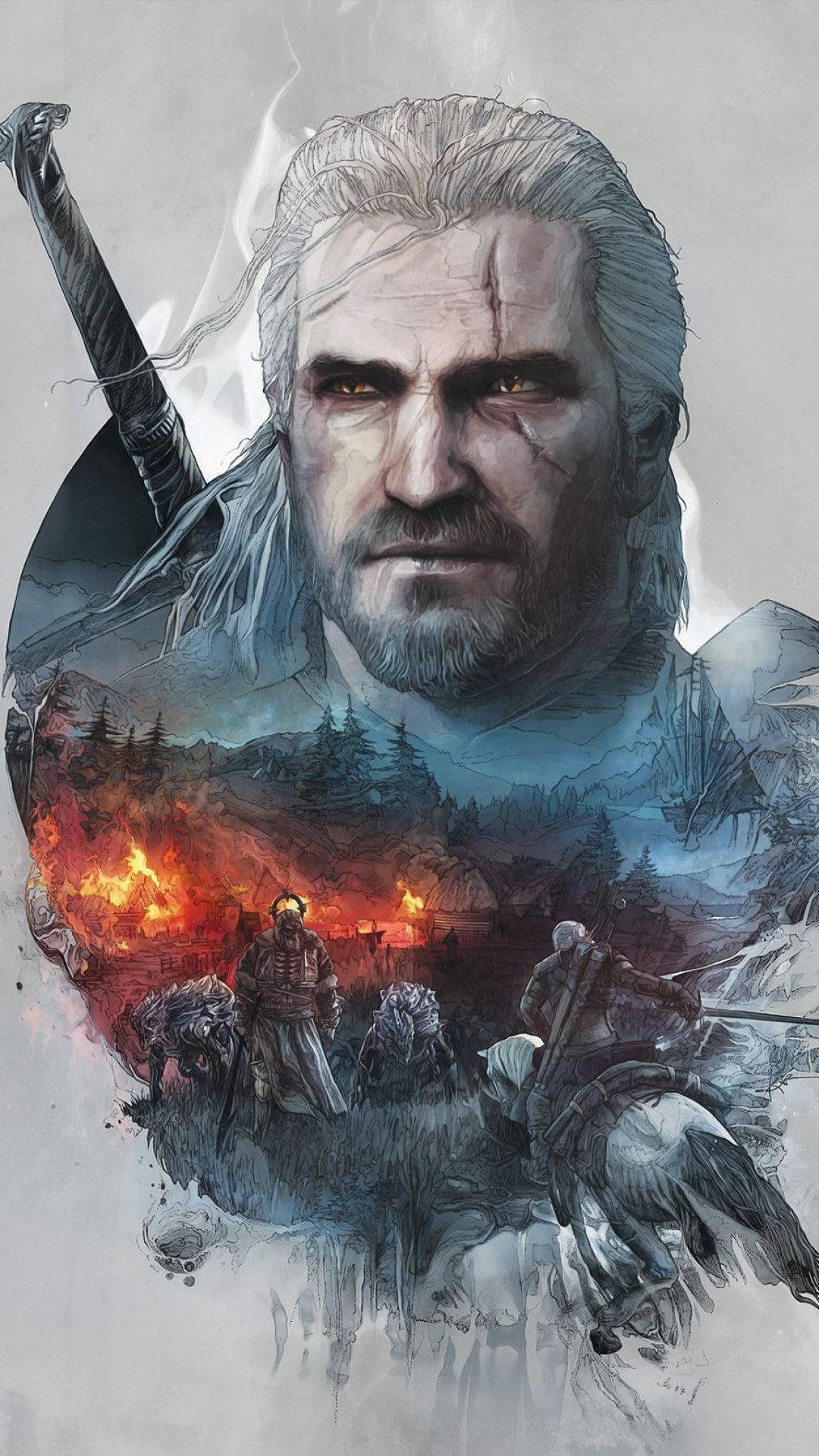 Geralt Of Rivia Witcher 3 Iphone Background