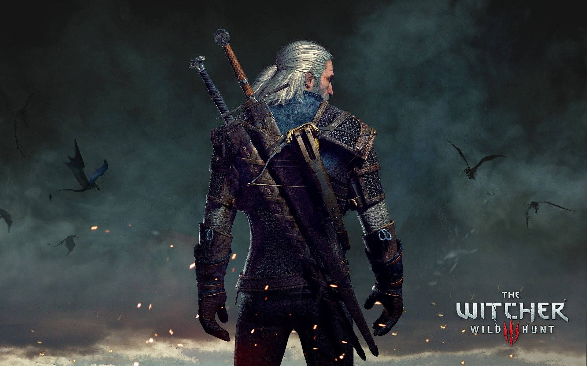 Geralt Of The Witcher Wild Hunt Poster Background