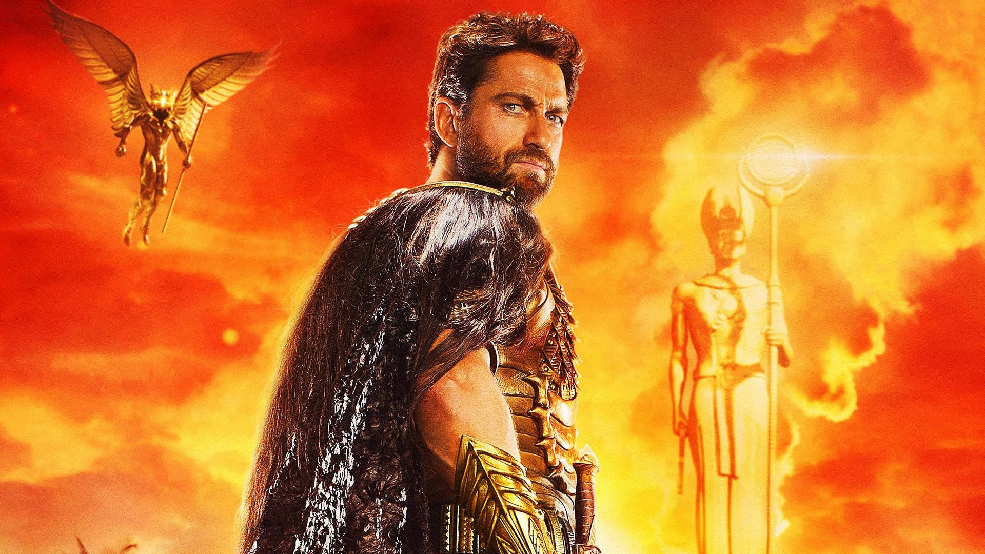 Gerard Butler Set Gods Of Egypt 2016 Movie
