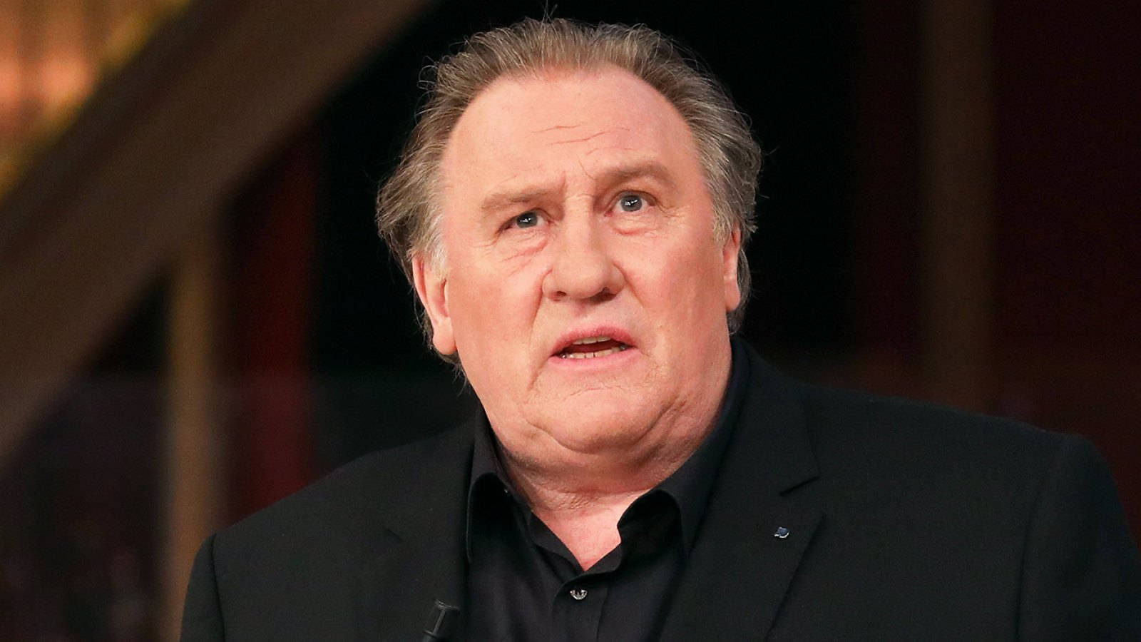 Gérard Depardieu Black Aesthetic Background