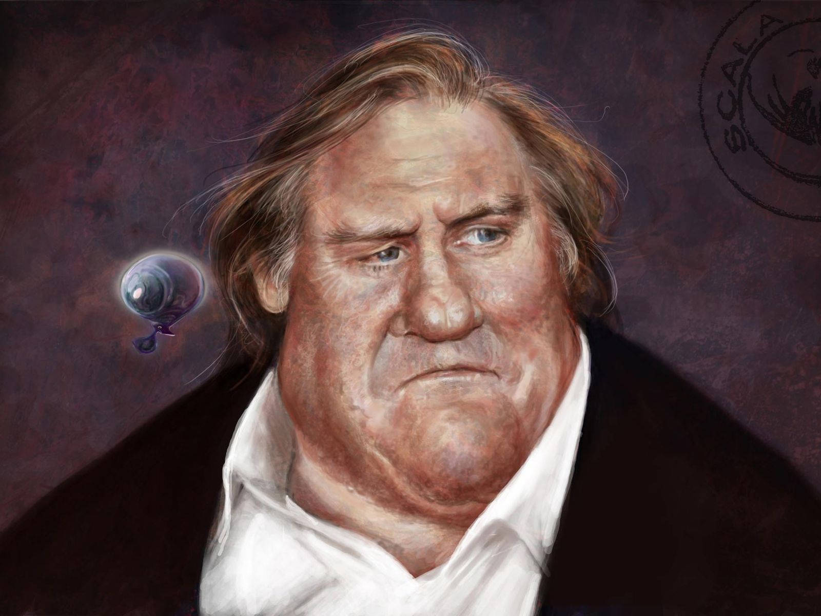 Gérard Depardieu Caricature Art