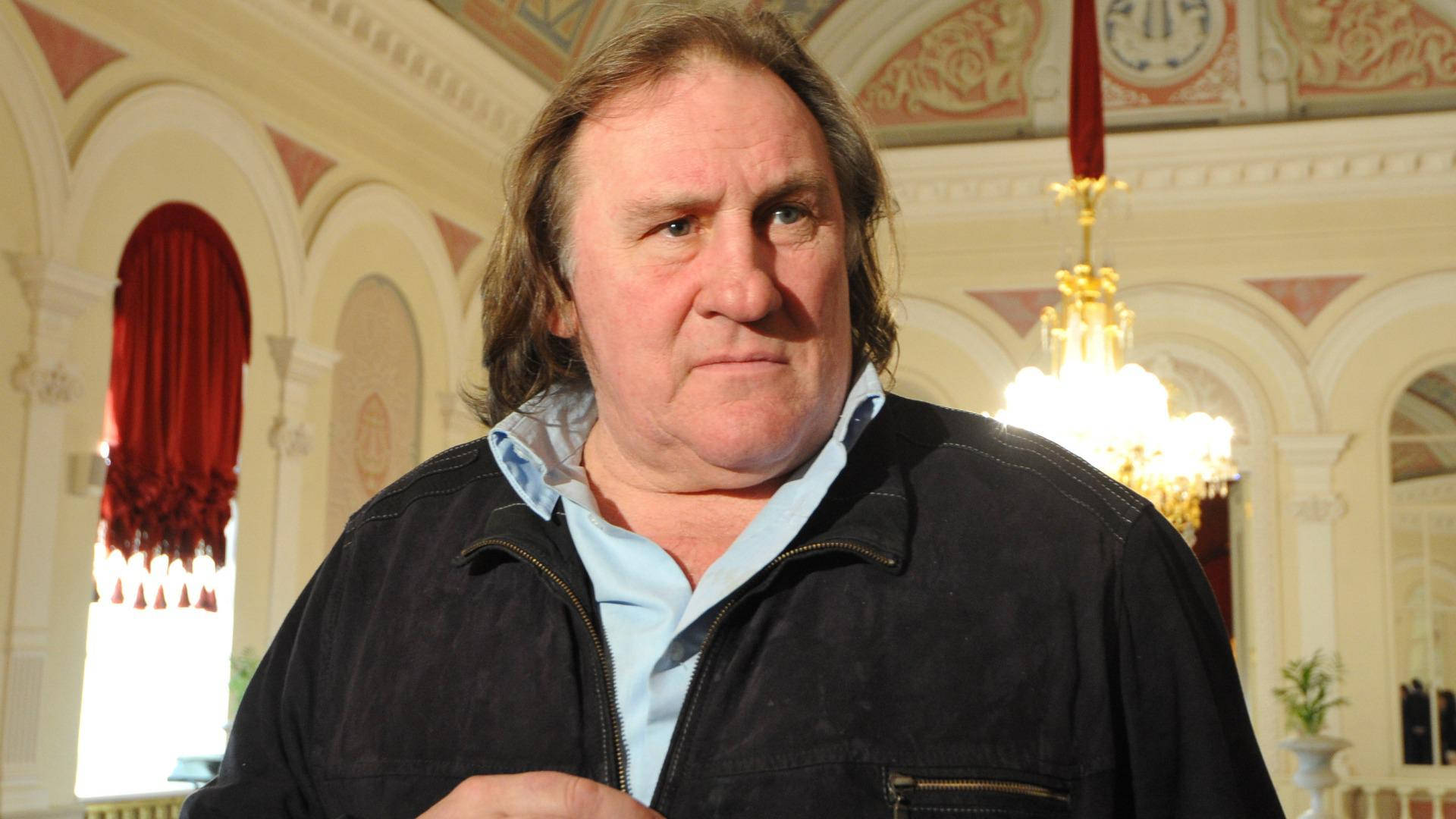 Gérard Depardieu In Fancy Building Background