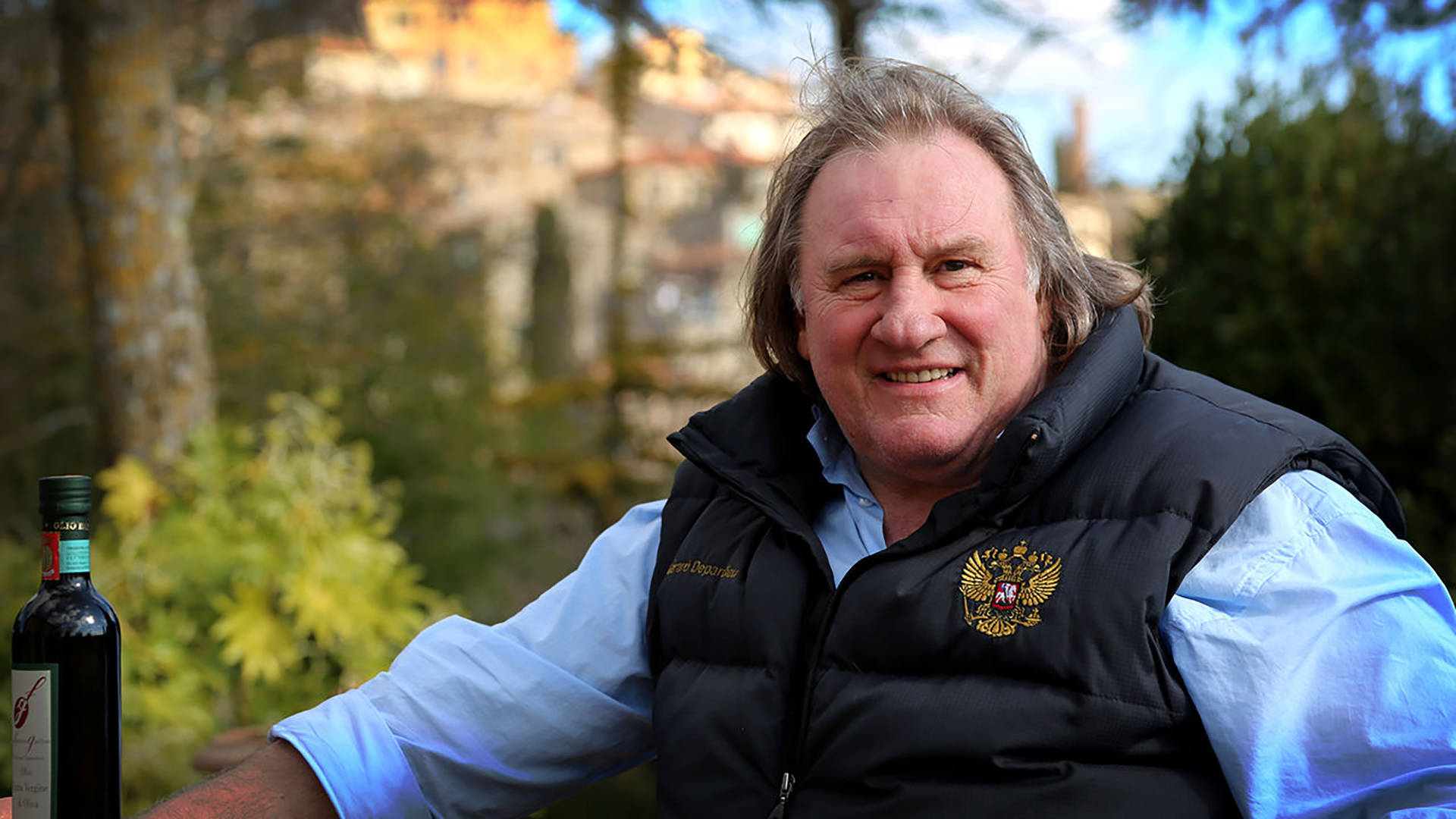 Gérard Depardieu In Police Uniform Background