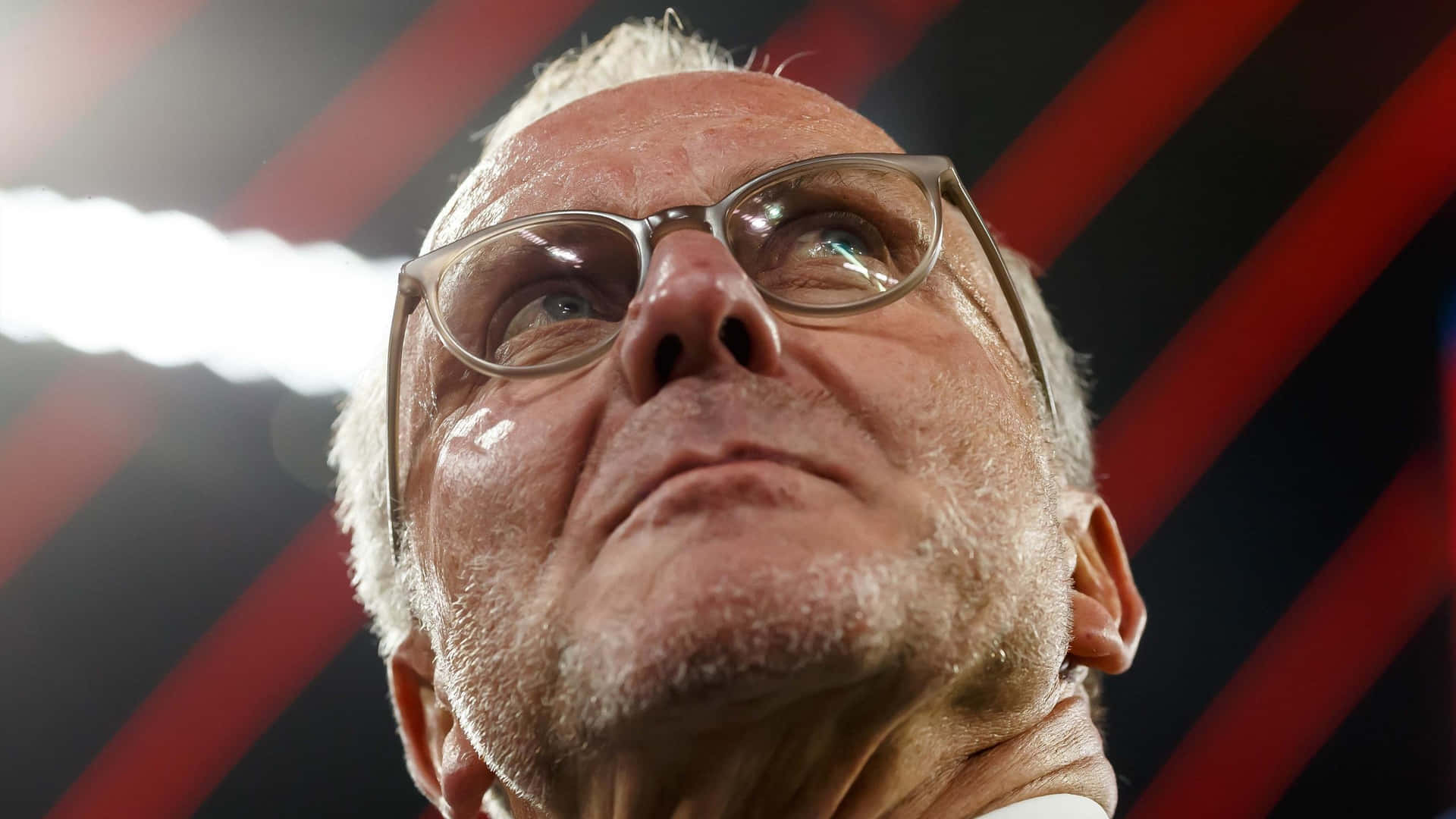 German Football Executive Karl-heinz Rummenigge Low Angle Shot Background