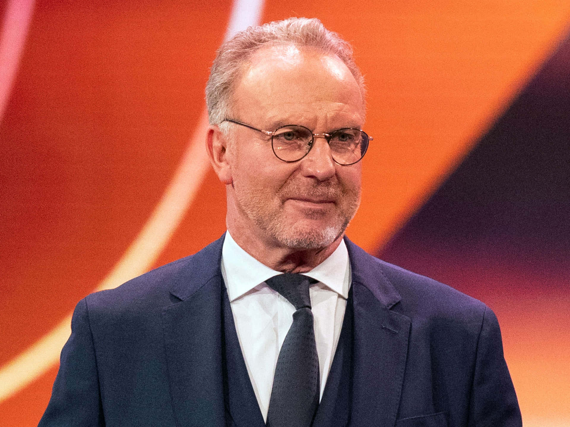 German Football Executive Karl-heinz Rummenigge Portrait Background