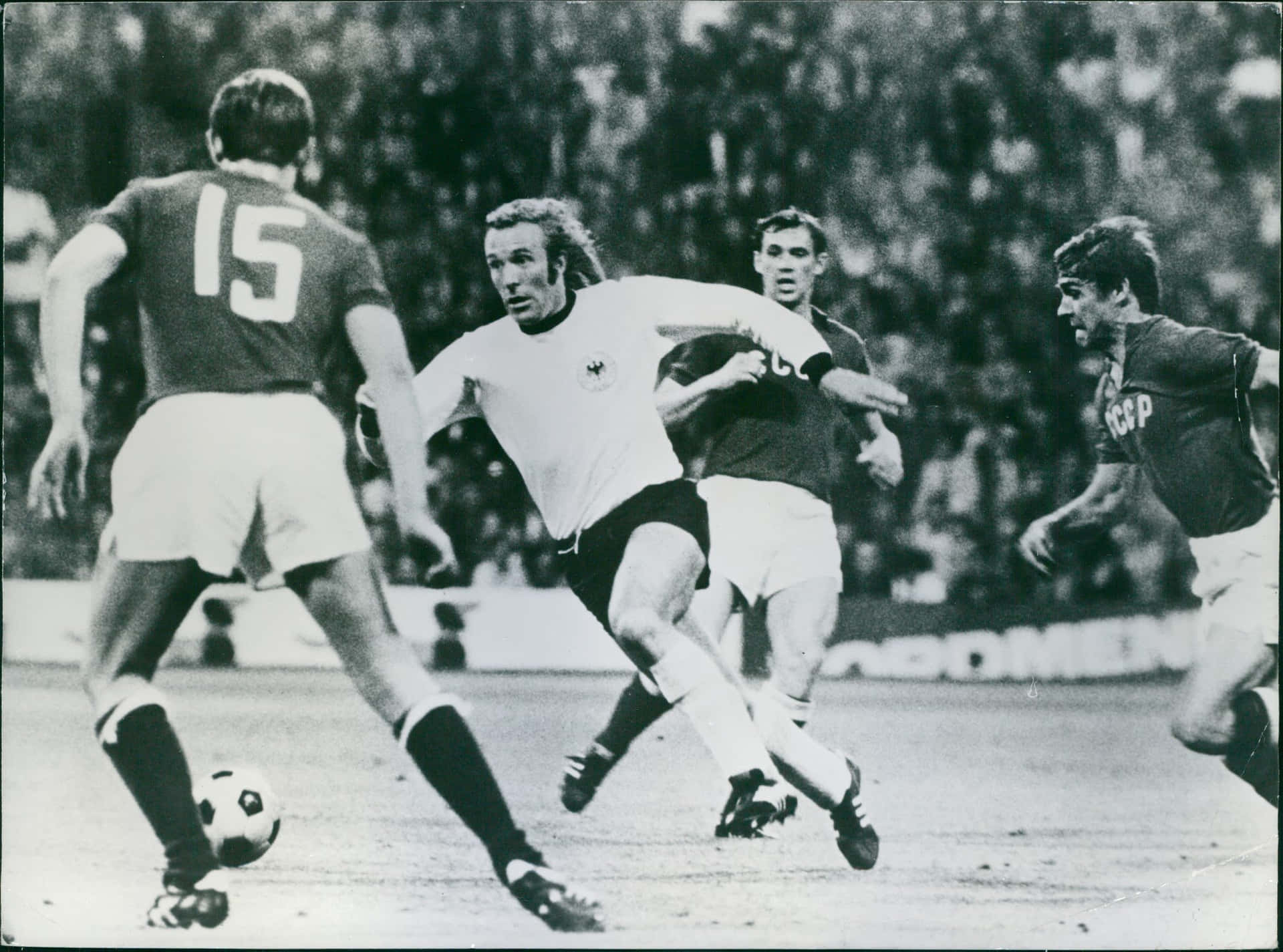 German Football Player Günter Netzer 1972 Background