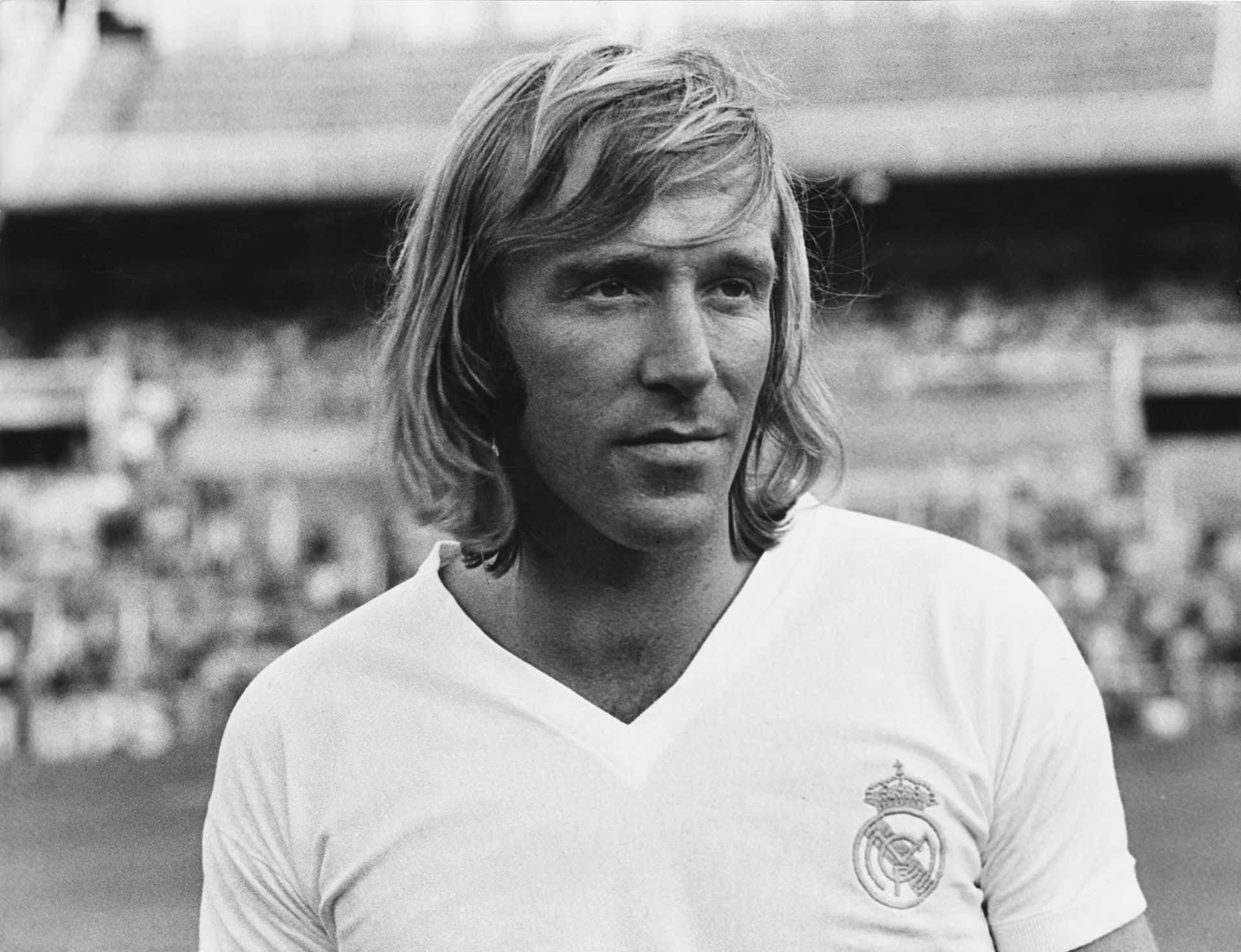German Football Player Günter Netzer Medium Shot Background