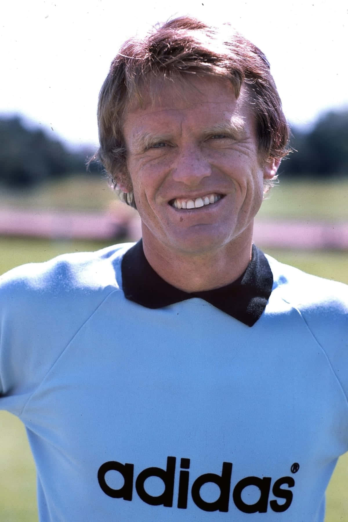 German Former Professional Football Goalkeeper Sepp Maier Smile Background