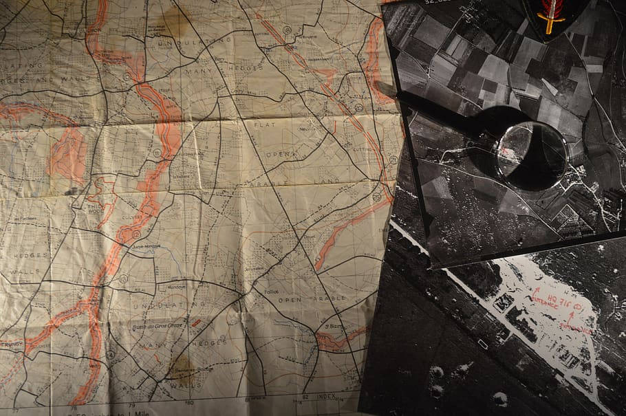 German Ww2 Fighters Strategic Map Background