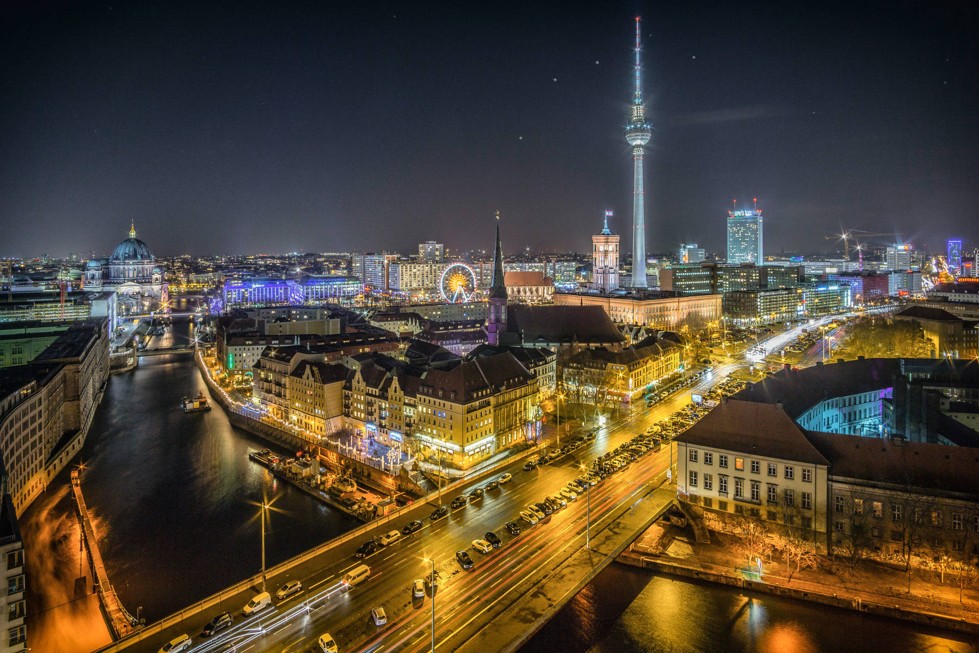 Germany Berlin Skyline Background