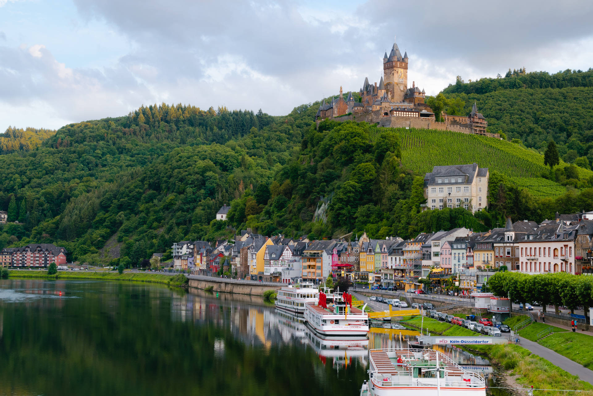 Germany Cochem Imperial Castle Background
