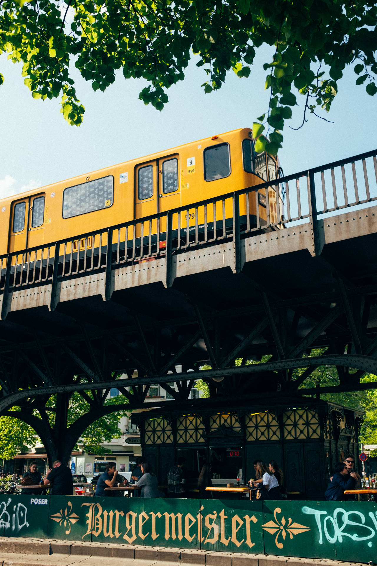 Germany's Yellow Train Background
