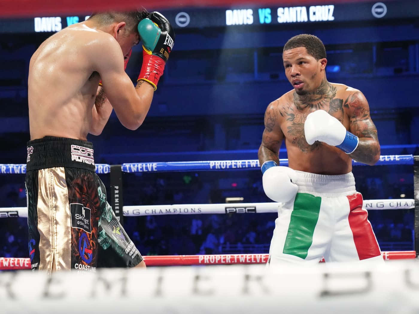 “gervonta Davis Celebrating A Championship Win” Background
