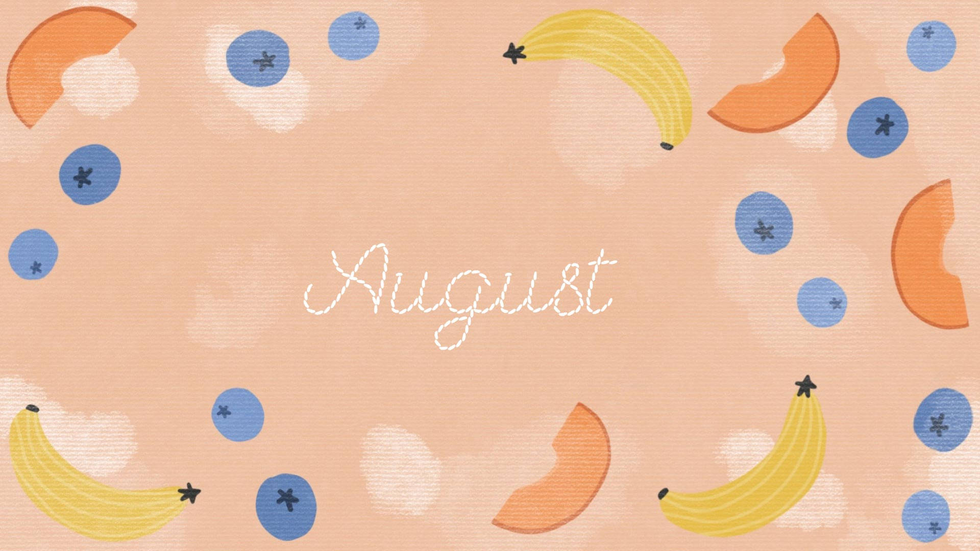 Get A Basketful Of Summer Fruits In August Background