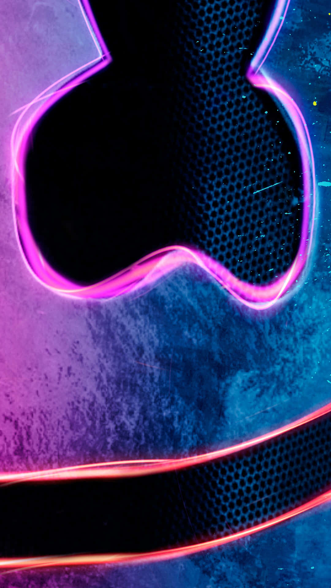 Get A Bright New Look With The Marshmallo Neon Iphone Background