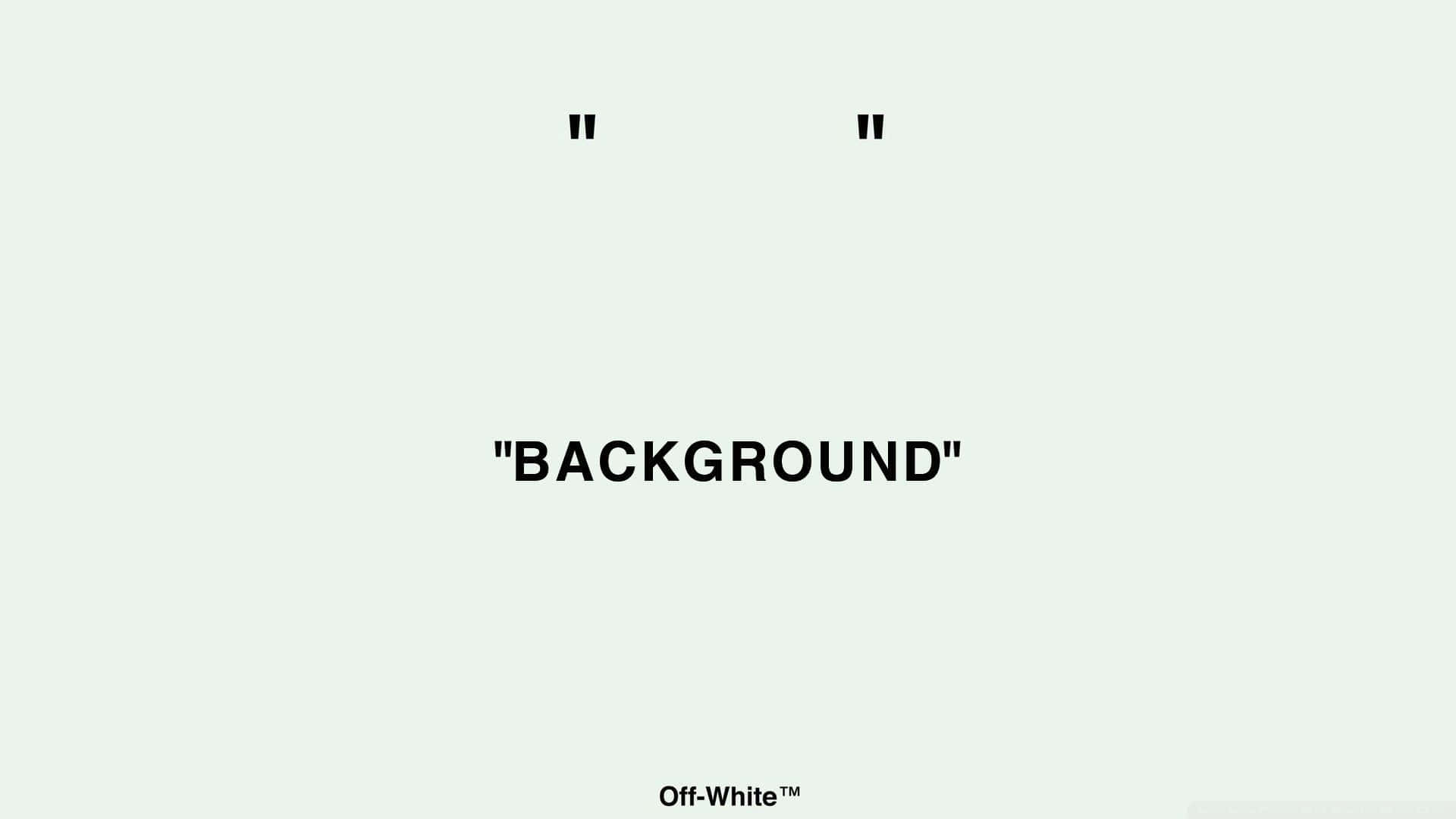 Get A Clean And Minimalist Look With Off White Desktop Background