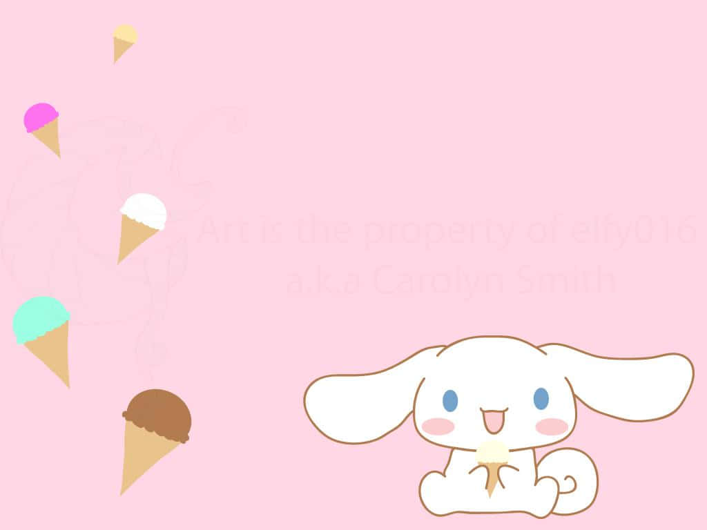 Get A Colorful And Helpful Companion With Cinnamoroll Laptop! Background