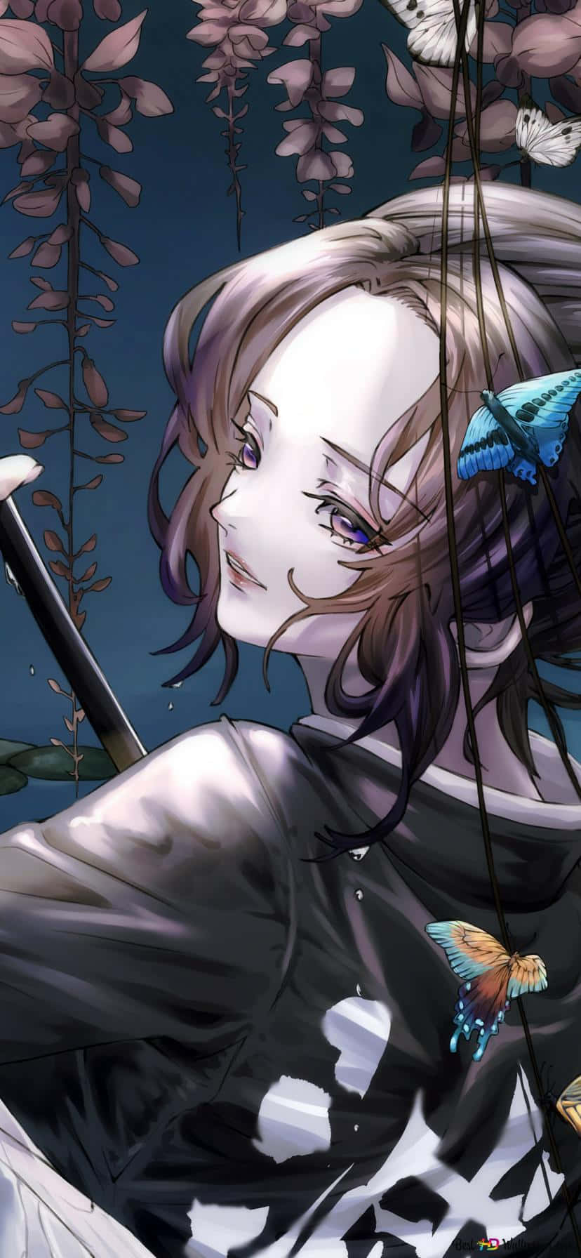Get A Demon-slaying Demon In Your Pocket With The Demon Slayer Iphone 11 Background