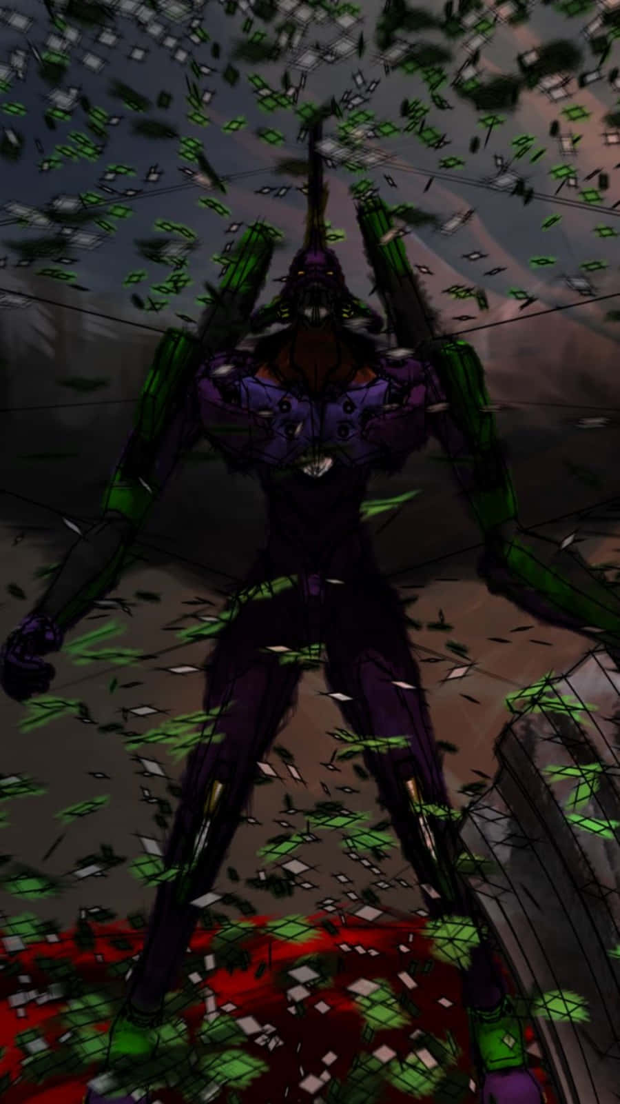 Get A Hold Of The Exclusive Neon Genesis Evangelion Iphone Background