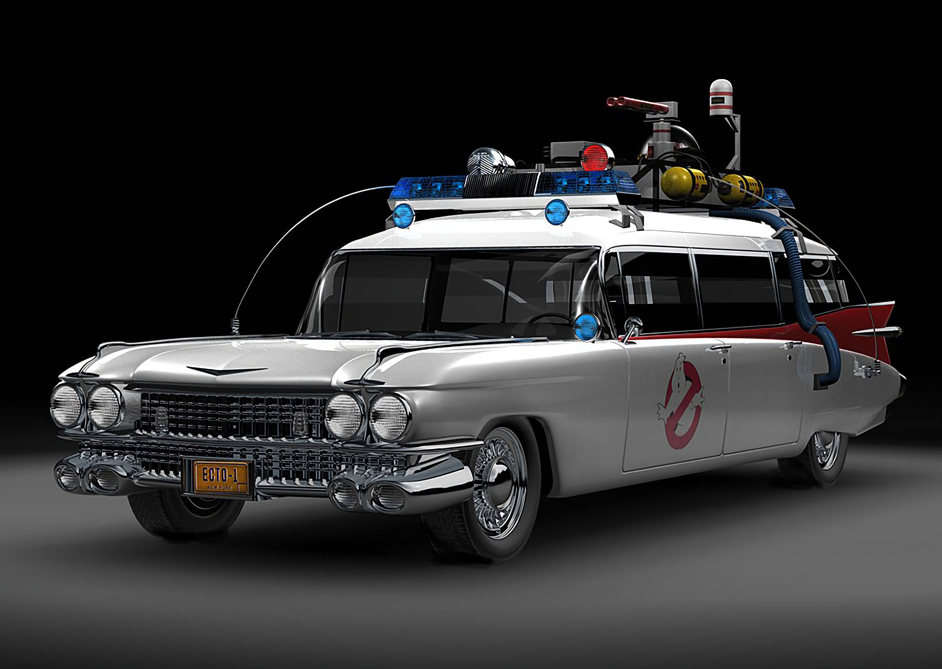Get A Load Of The Iconic Ghostbusters' Ecto-1 Car Background