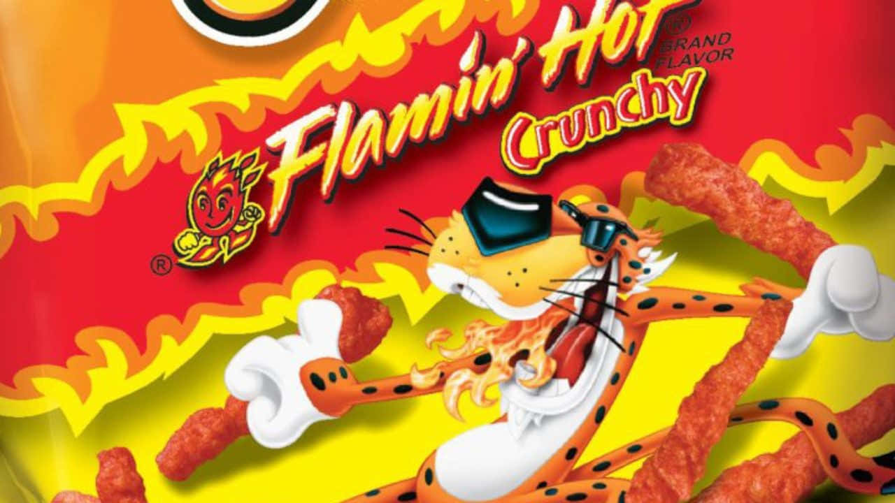 Get Addicted To The Spicy Flavour Of Hot Cheetos Background