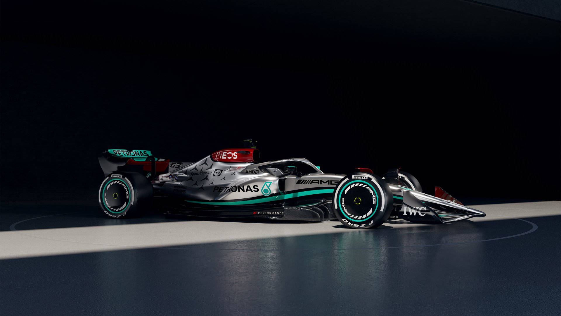 Get An Adrenaline Rush With The Mercedes F1 Iphone Background