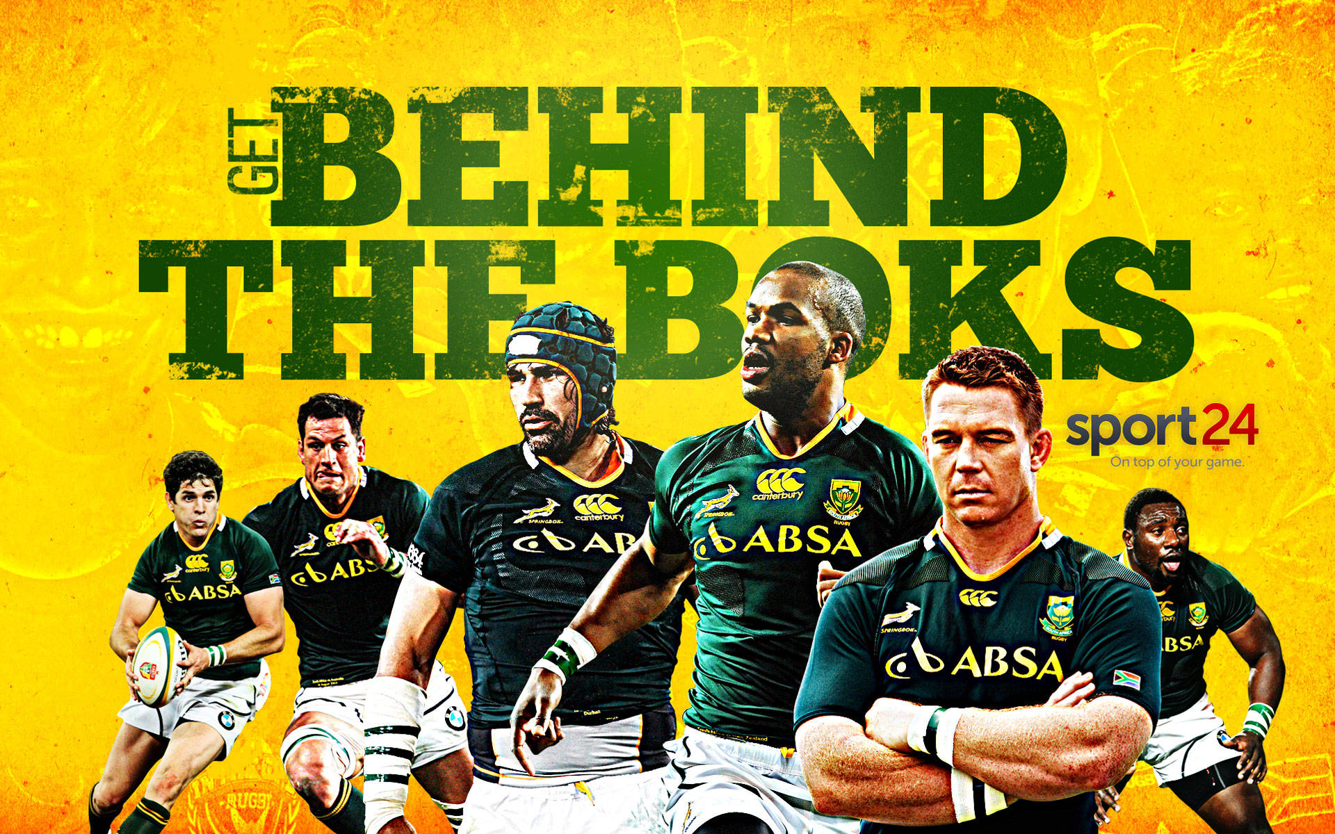 Get Behind The Boks Rugby Background
