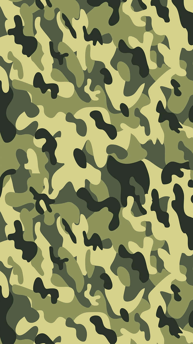 Get Camouflaged In Green Background