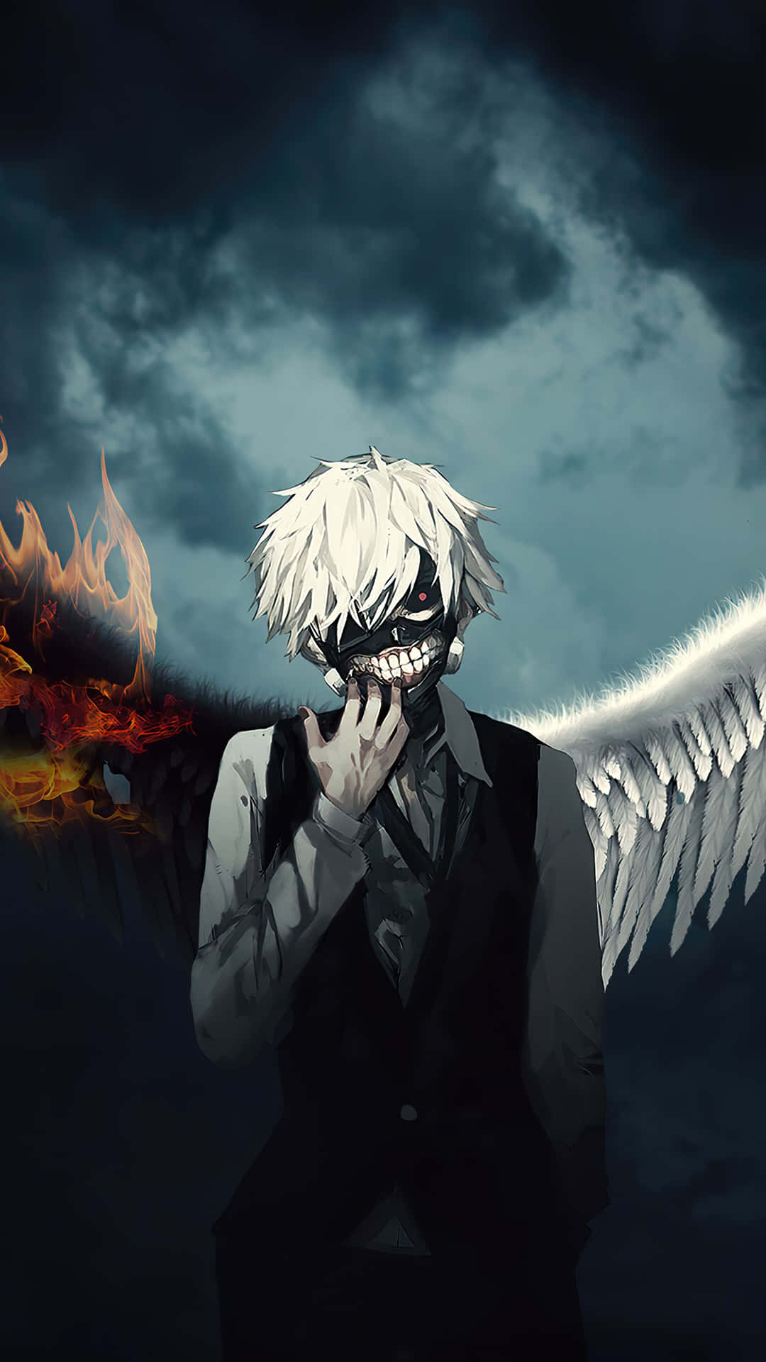 Get Closer To Your Love Ones With Kaneki Phone Background