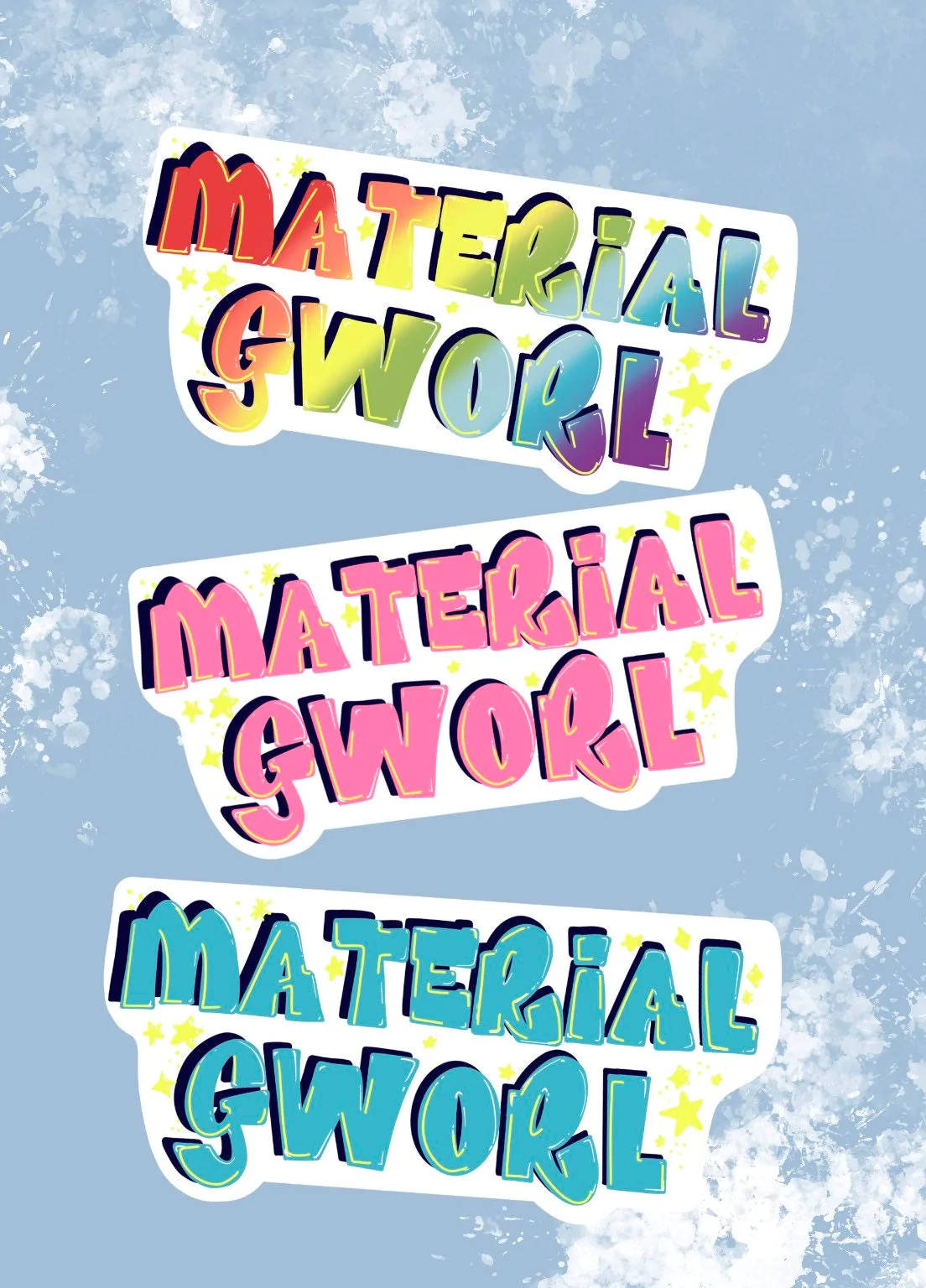 Get Creative With Material Gworl Background