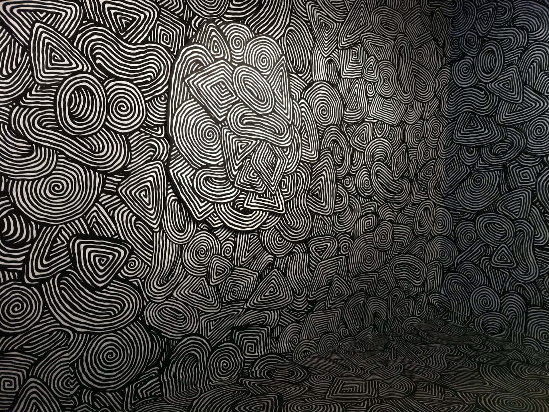 Get Creative With This Dynamic Black And White Pattern! Background