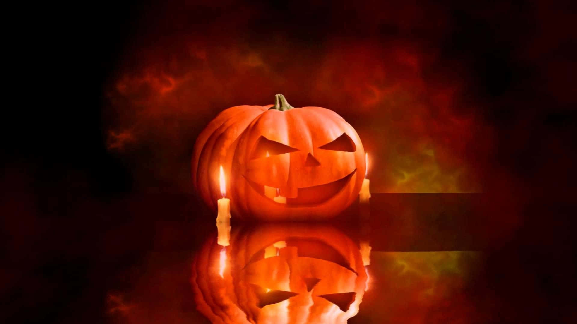 Get Creeped Out This Season With This Spooky Animated Halloween Scene! Background