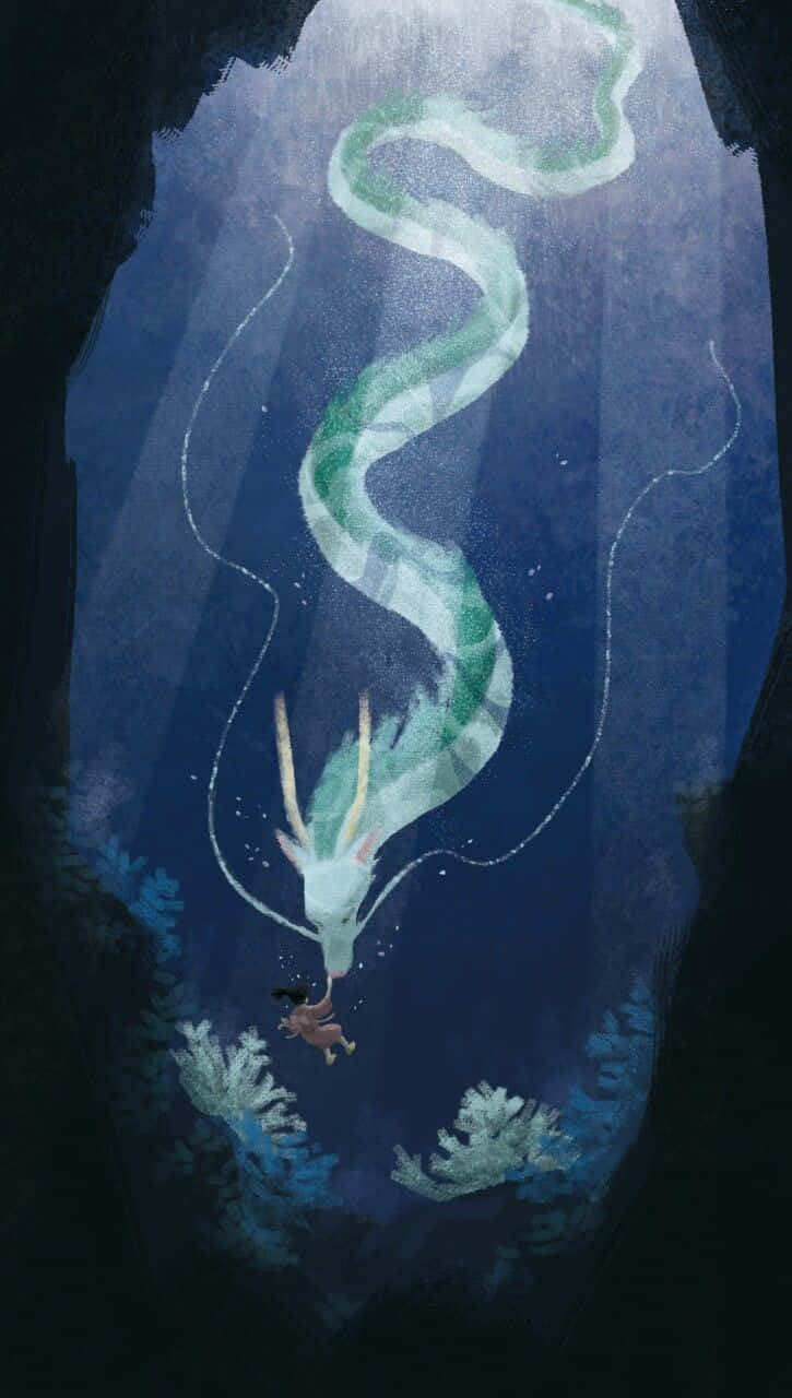 Get Enchanted With Haku From Spirited Away On Your Phone Background