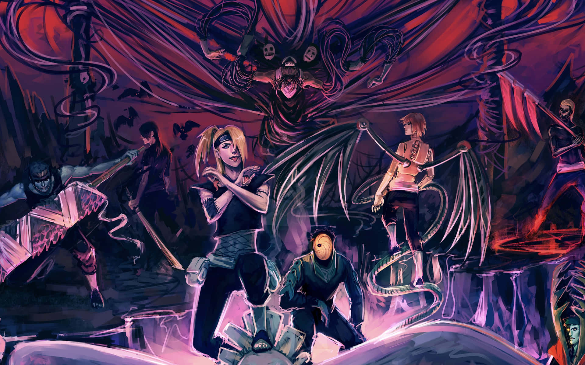 Get Equipped For The Modern World With The Akatsuki Laptop Background