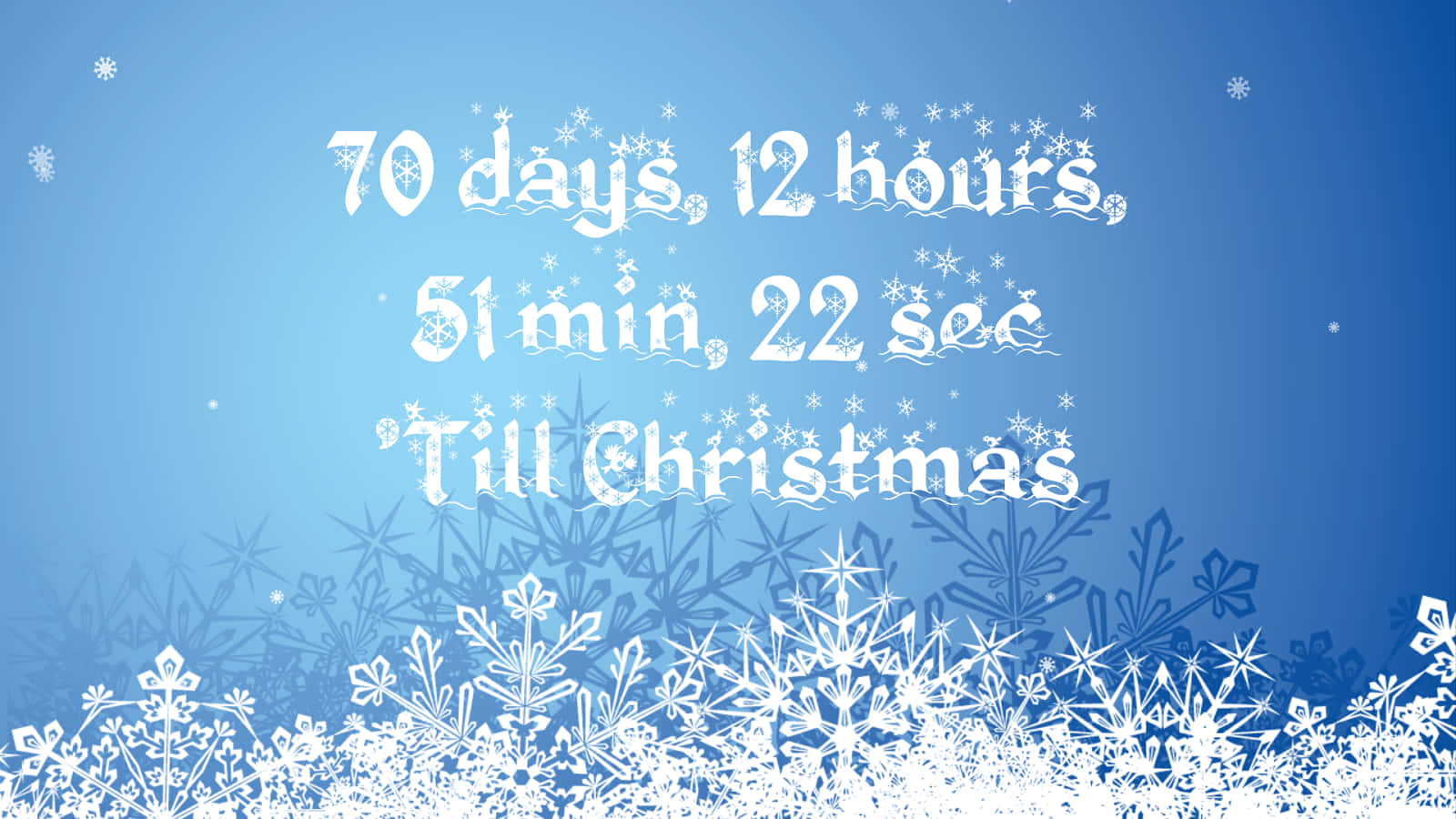 Get Excited! It's Almost Christmas - The Christmas Countdown Begins. Background