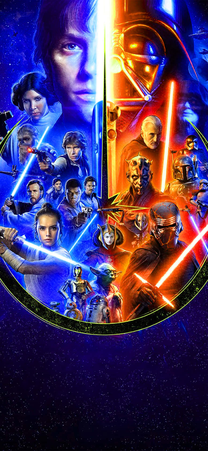 Get Fierce With Kylo Ren On Your Iphone. Background