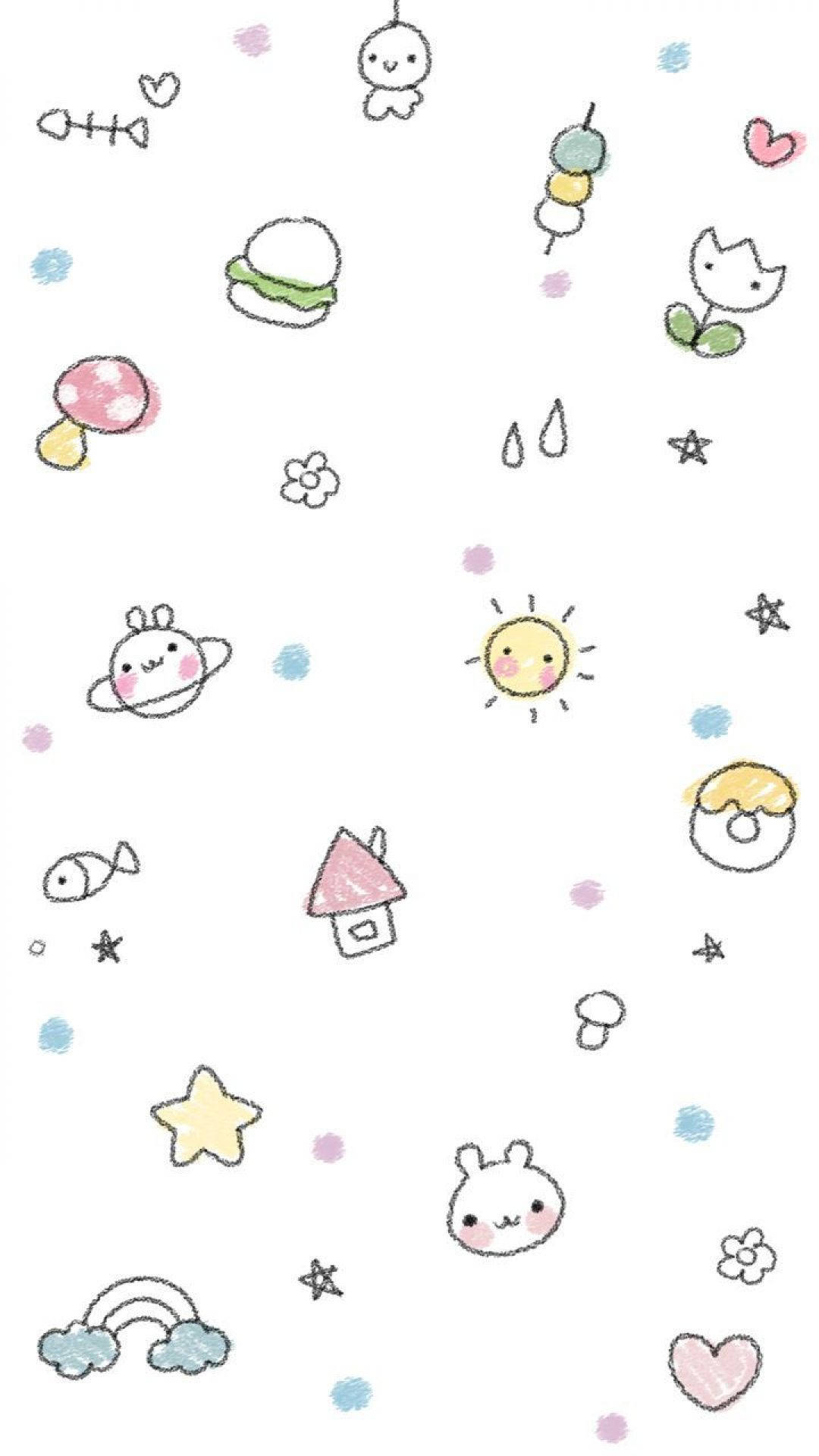 Get Funky This Summer With This Super Cute And Kawaii Aesthetic Wallpaper! Background
