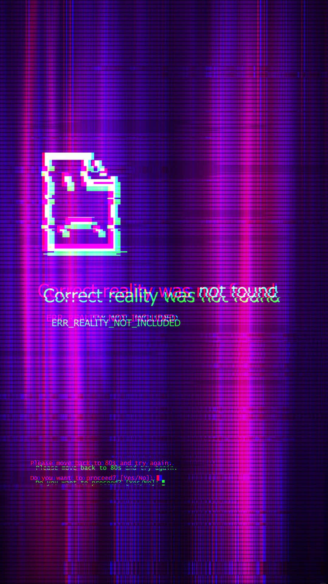 Get Glitchy With This Fun, Cartoon-inspired Aesthetic Background