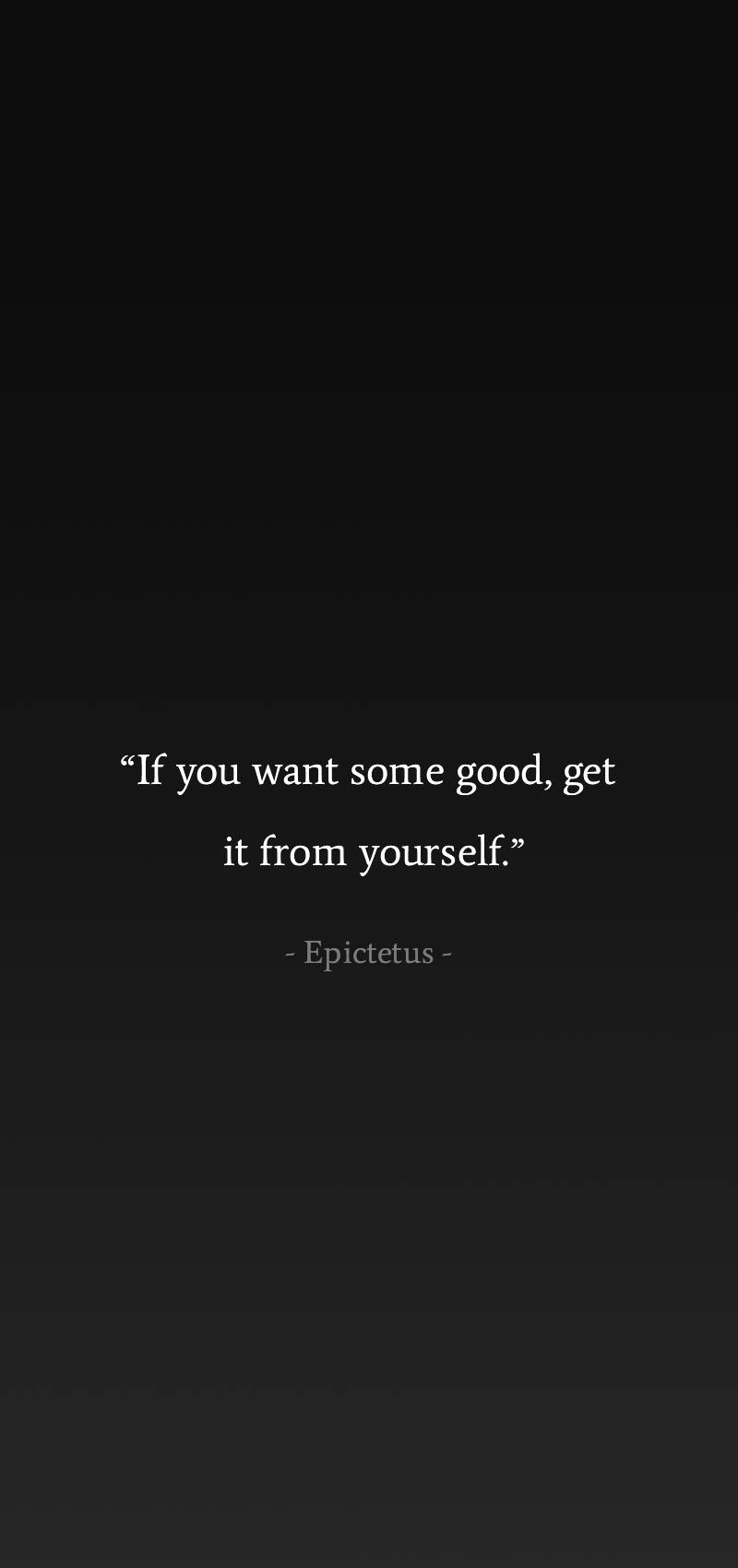 Get Good From Yourself Stoicism Background