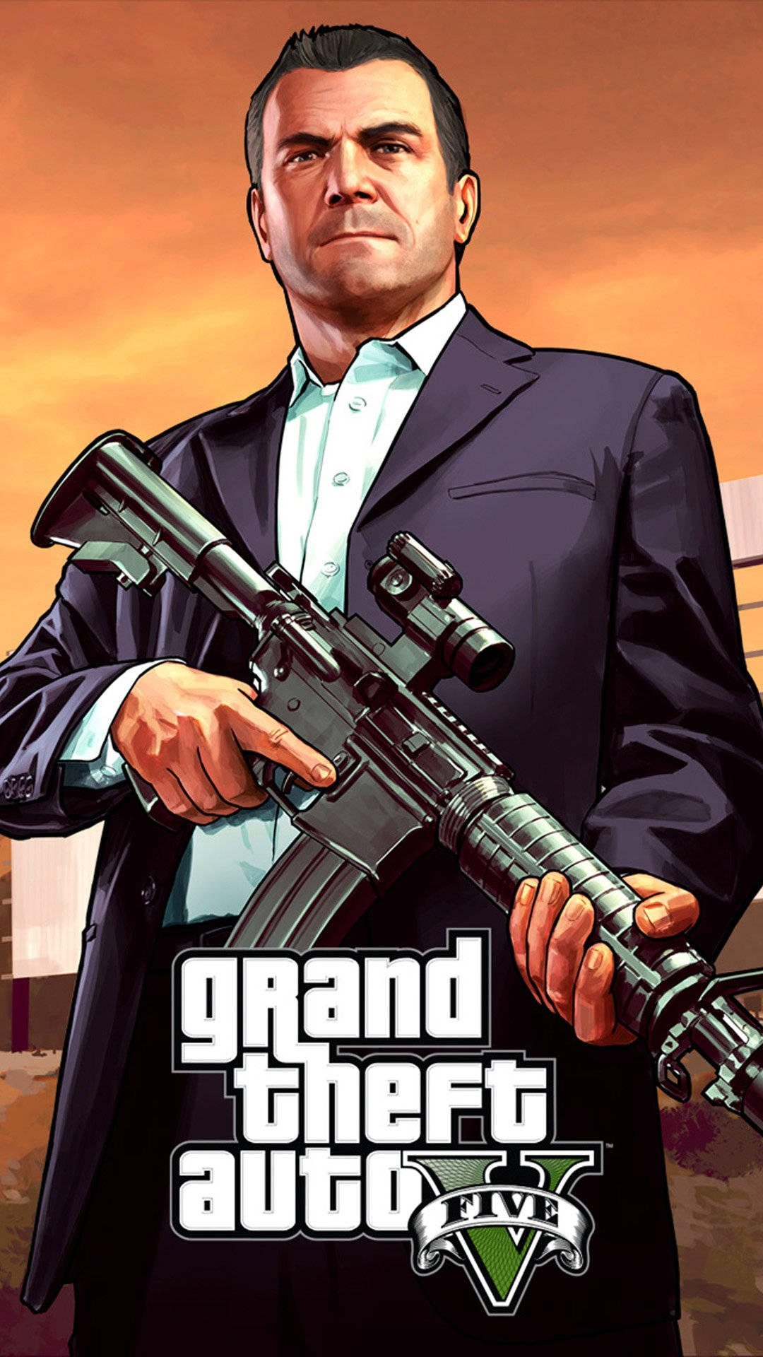 • Get In The Driver's Seat And Play Grand Theft Auto 5 On Your Iphone Background