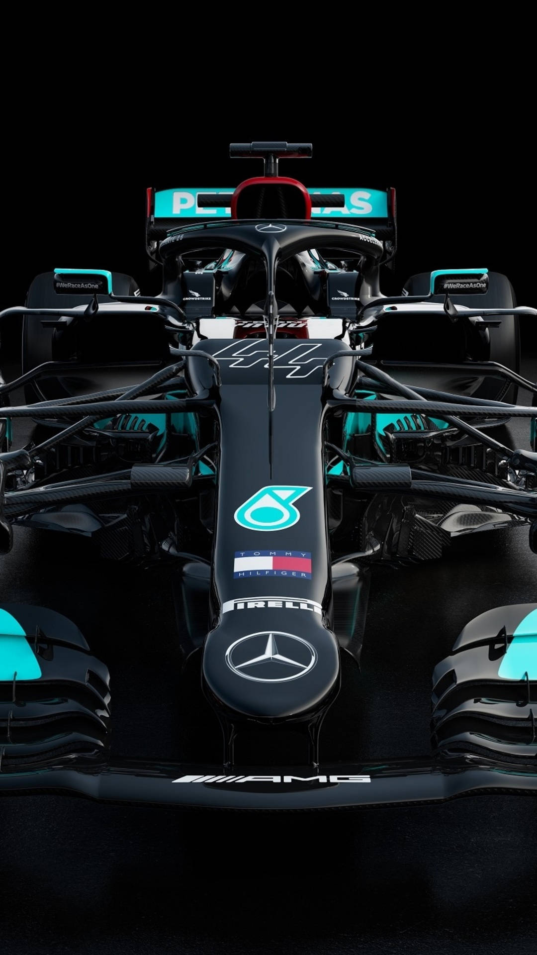 Get In The Fast Lane With The Mercedes F1 Iphone Background