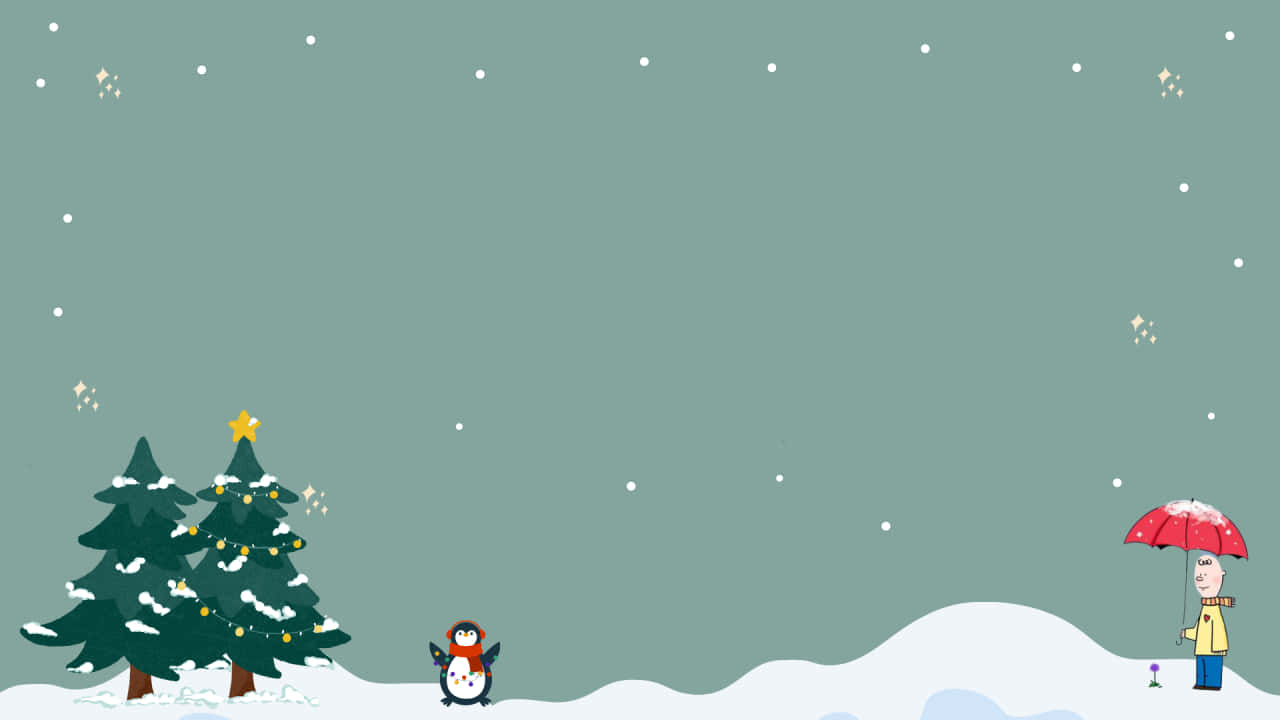 Get In The Festive Mood With This Minimalist Christmas Desktop Background